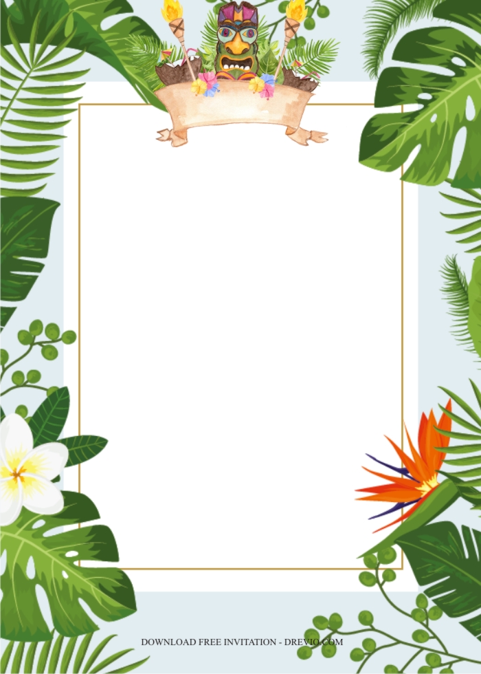 hawaiian invitation template6