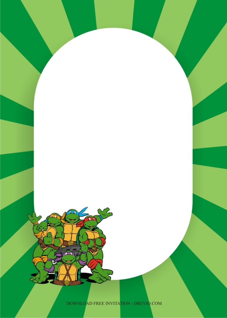 ninja turtle invitation template5