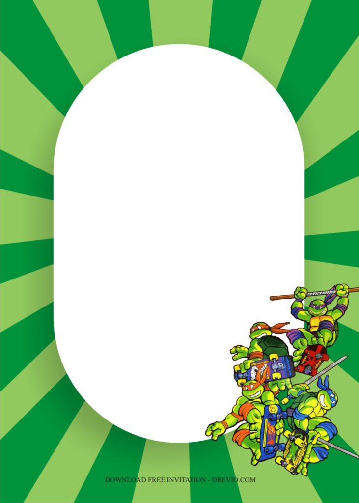 ninja turtle invitation template6
