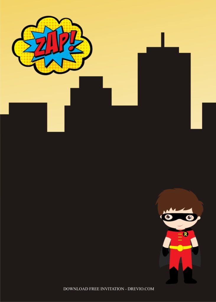superhero invitation template12