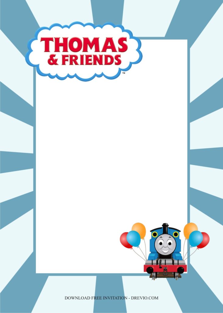 thomas the train invitation template3