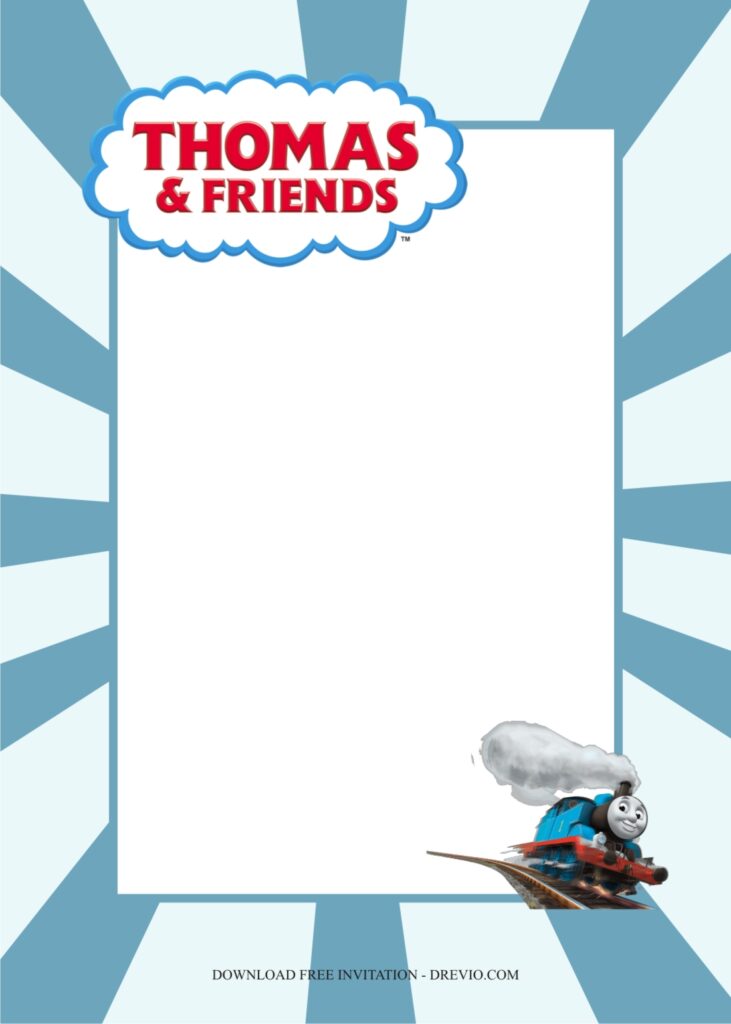 thomas the train invitation template4