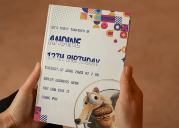 Ice Age Birthday Invitation Templates example five