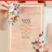 (Free Editable PDF) Passionate Romantic Rose Wedding Invitation Templates with rustic border
