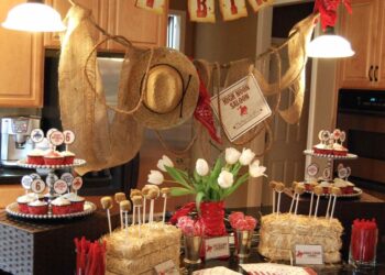 Cowboy Party Decorations (Credit: Kara's Party Ideas)