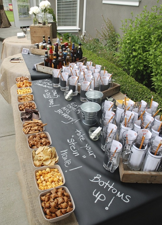 Diaper Party Food Ideas (Credit: babyshowerideas4u)