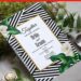 (Free Editable PDF) Urban Glamour Stripe And Gold Wedding Invitation Templates with stunning watercolor lily