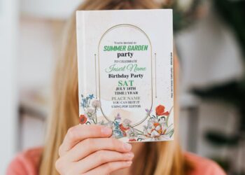 (Free Editable PDF) Stylish Gold Spring Floral Fiesta Birthday Invitation Templates with beautiful amaryllis and arrowhead