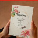 (Free Editable PDF) Whispering Spring Gold Daffodil And Lily Invitation Templates