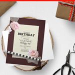 (Free Editable PDF) Creative Chic Peony Collage Birthday Invitation Templates