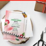 (Free Editable PDF) Sweet Spring Blooms Birthday Soiree Invitation Templates