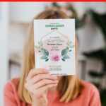 (Free Editable PDF) Perpetual Summer Garden Soiree Birthday Invitation Templates