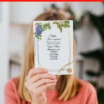 (Free Editable PDF) Festive Summer Huckleberry And Sunflower Invitation Templates