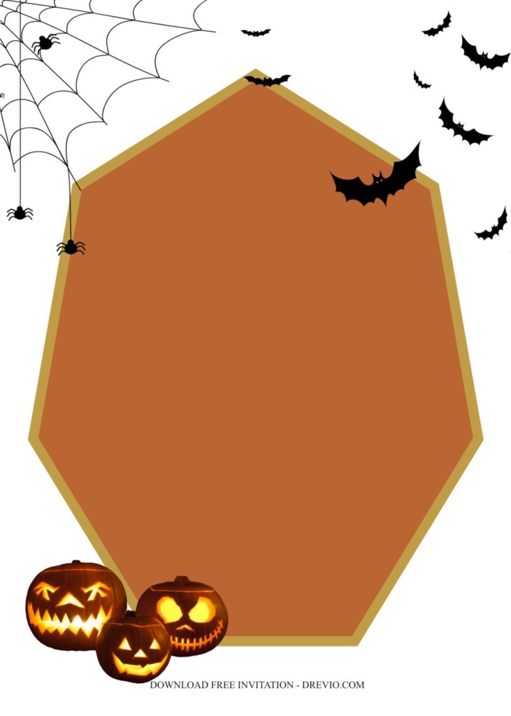 halloween birthday invitation template2