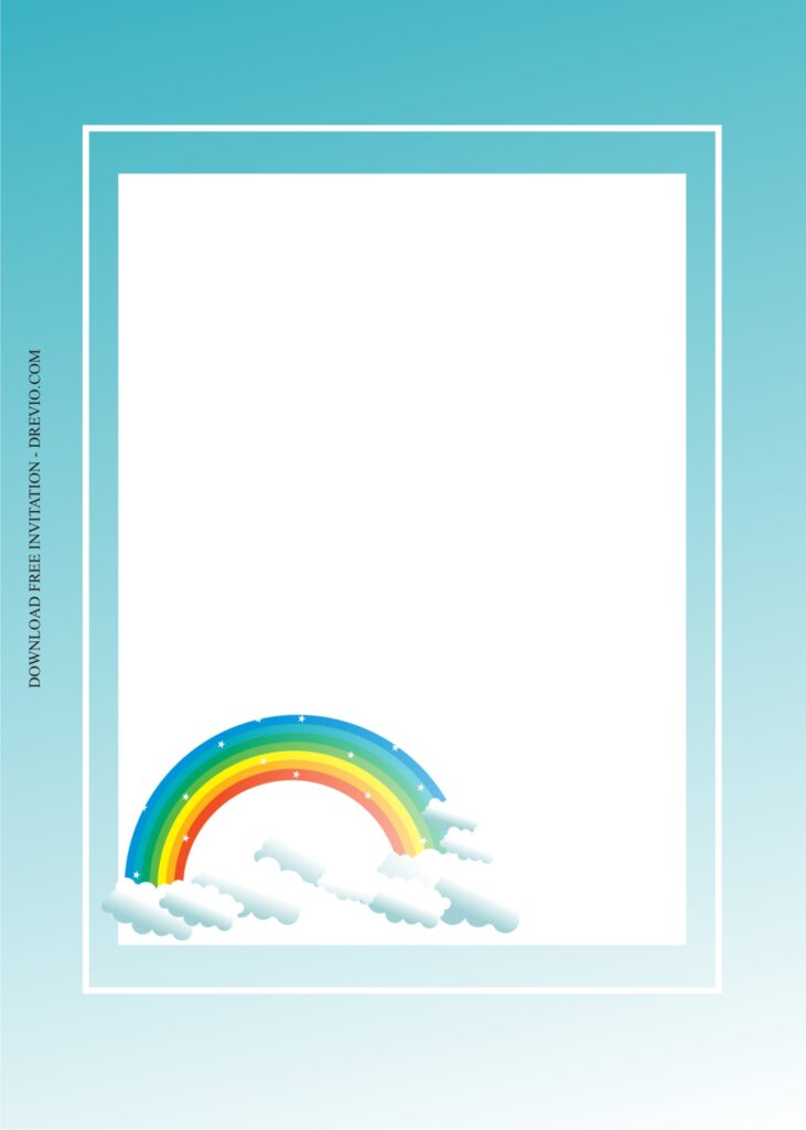 rainbow invitation template3 1