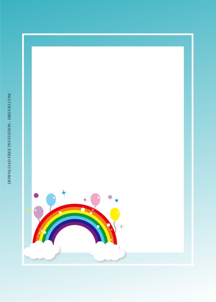rainbow invitation template4 1