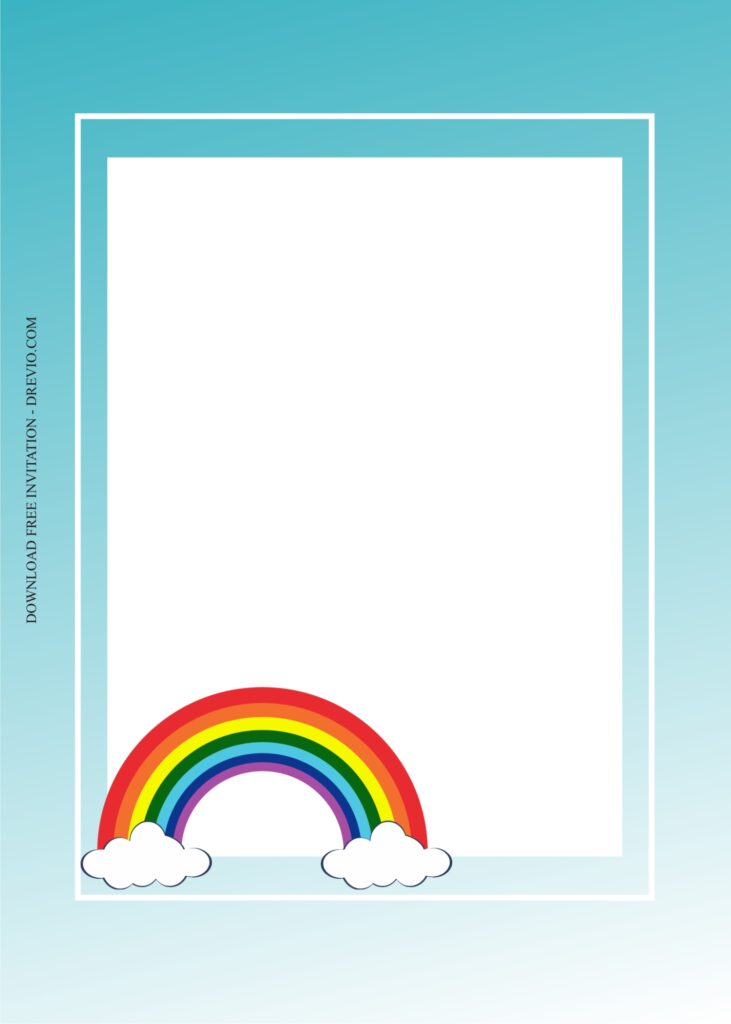 rainbow invitation template5 1