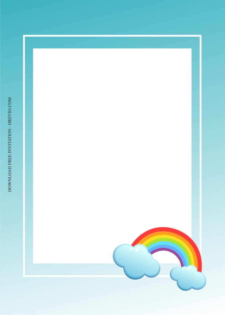 rainbow invitation template7 1
