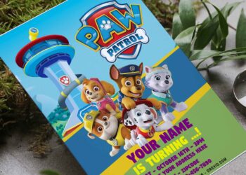 (Free Editable PDF) Ultimate PAW Patrol Team Birthday Invitation Templates