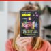 (Free Editable PDF) Colorful Chalkboard Oddbods Birthday Invitation Templates