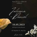 (Free) 8+ Hand Pressed Floral Canva Wedding Invitation Templates