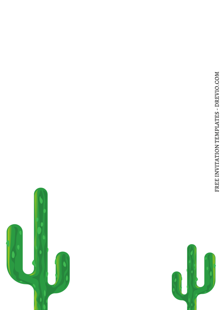 10 Mexican Fiesta Cactus Birthday Invitation Templates