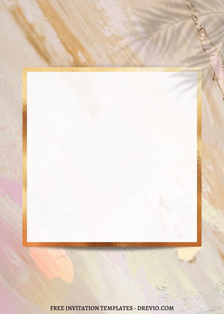 11 Aesthetic Rustic Marble Floral Invitation Templates 1