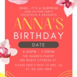 FREE EDITABLE – 11+ Stargazer Lily Canva Birthday Invitation Templates
