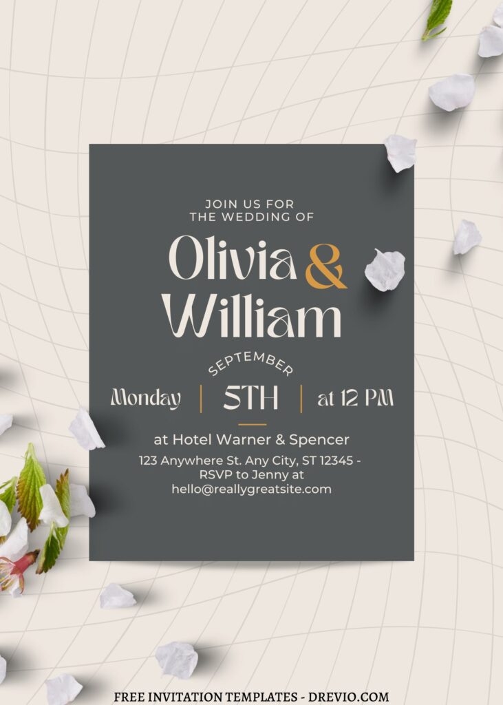 11 Flower Petals Canva Birthday Invitation Templates E