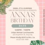 FREE EDITABLE – 11+ Artsy Checker Floral Canva Invitation Templates