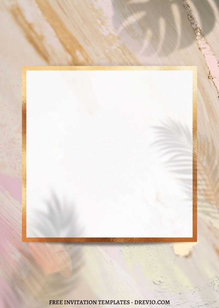 11 Gorgeous Rustic Marble Floral Invitation Templates 1