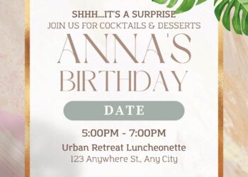 (Free) 11+ Elegant Flourish Canva Birthday Invitation Templates