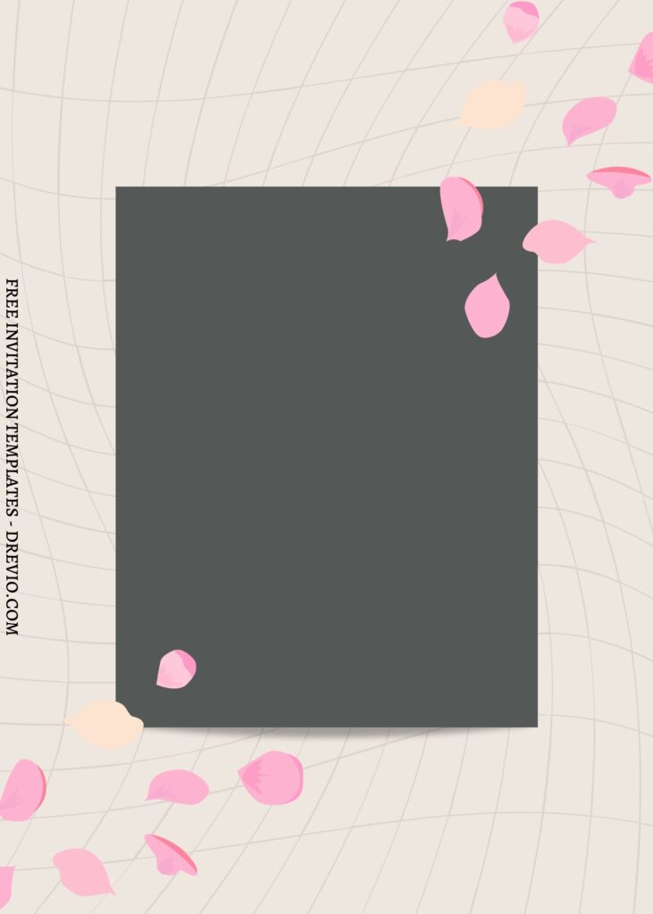 11 Simply Beautiful Flower Petals Canva Invitation Templates