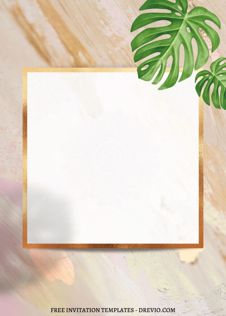11 Stunning Rustic Marble Floral Invitation Templates 1