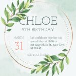 FREE EDITABLE – 8+ Geometric Frame Canva Birthday Invitation Templates