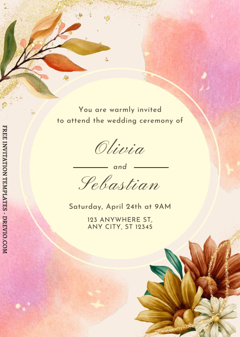 (Free) 10+ Everlasting Romance Floral Canva Wedding Invitation Templates