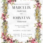 FREE PRINTABLE – 7+ Layered Floral Canva Nuptials Invitation Templates