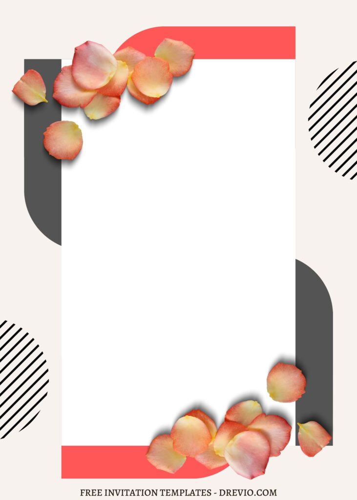 FREE EDITABLE - 8+ Modern Simplicity Canva Wedding Invitation Templates with falling flower petals