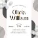 FREE EDITABLE - 8+ Modern Simplicity Canva Wedding Invitation Templates with enchanting white flower petals