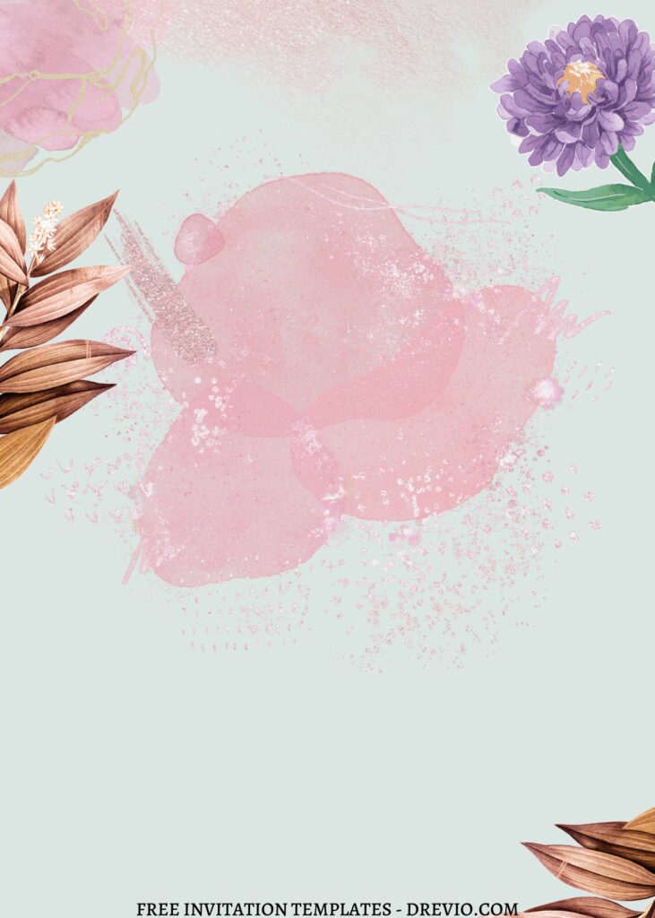 9 Fancy Modern Floral Canva Invitation Templates