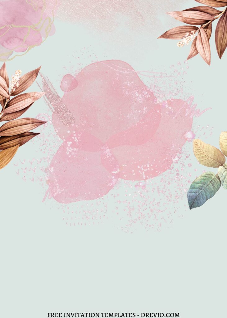 9 Minimalist Modern Floral Canva Invitation Templates