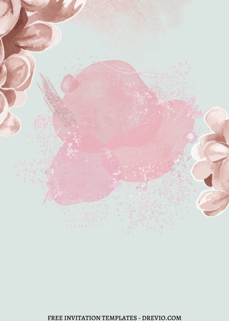 9 Watercolor Modern Floral Canva Invitation Templates