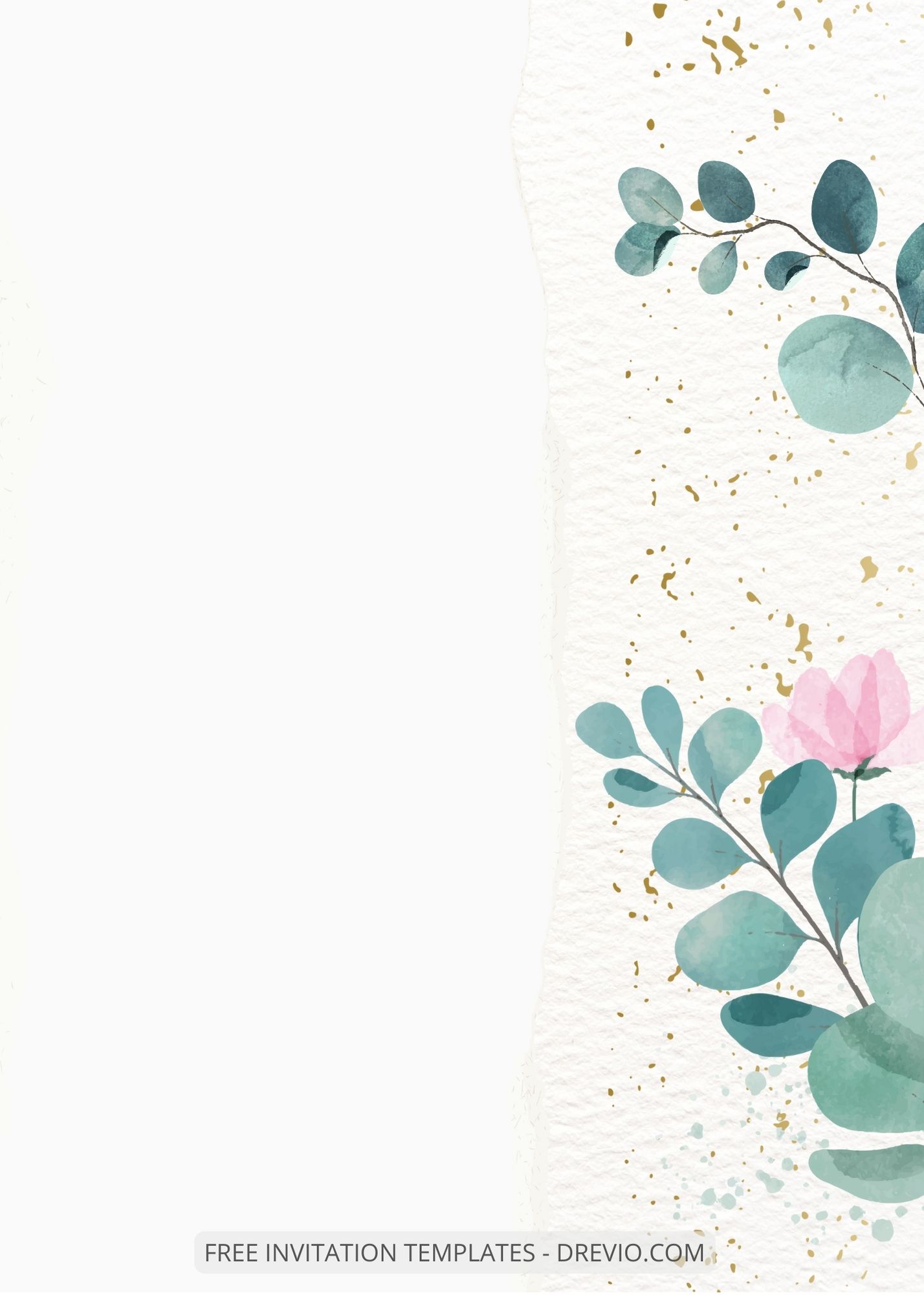 ( Free ) 11+ Watercolor Botanical Canva Wedding Invitation Templates Eleven