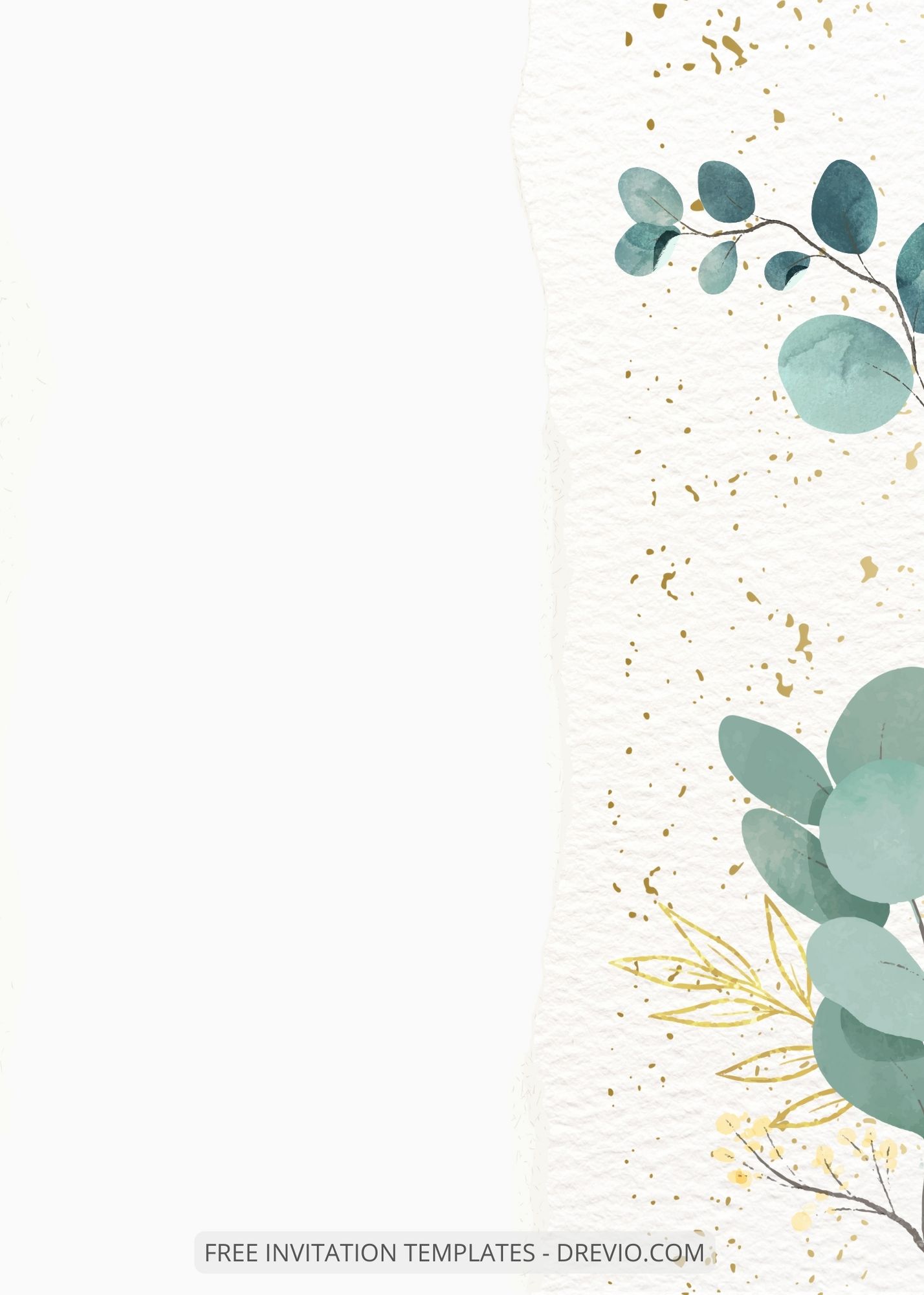 ( Free ) 11+ Watercolor Botanical Canva Wedding Invitation Templates Ten