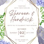 ( Free ) 7+ Hydrangea Deluxe Canva Wedding Invitation Templates