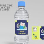 (Free) Adventure Time Canva Birthday Water Bottle Labels