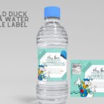 (Free Editable ) Donald Duck Canva Birthday Water Bottle Labels