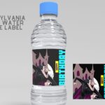 (Free Editable) Hotel Transylvania Canva Birthday Water Bottle Labels