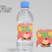 (Free Editable) Ice Cream Themes Canva Birthday Water Bottle Labels