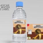 FREE EDITABLE – 7+ Madagascar Canva Birthday Water Bottle Labels